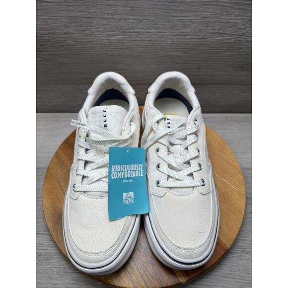 Reef Men's El Jefe Lightweight Suede Sneakers CD4 Chalk CJ6976 Size US:10 - Picture 4 of 10